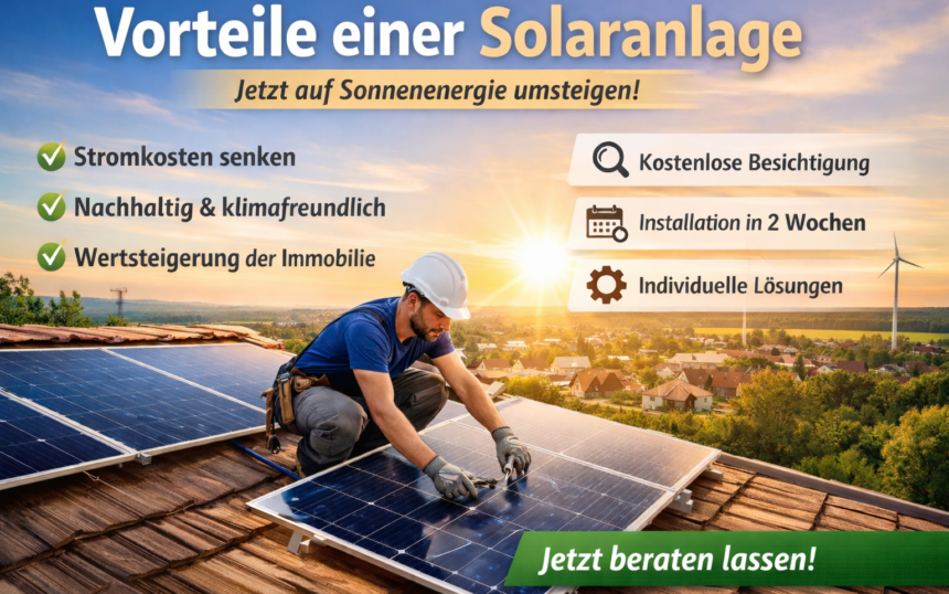 Vorteile einer Solaranlage – Warum sich eine Photovoltaik-Installation heute lohnt